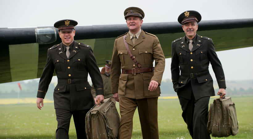 Matt Damon, Hugh Bonneville and George Clooney in "The Monuments Men."
