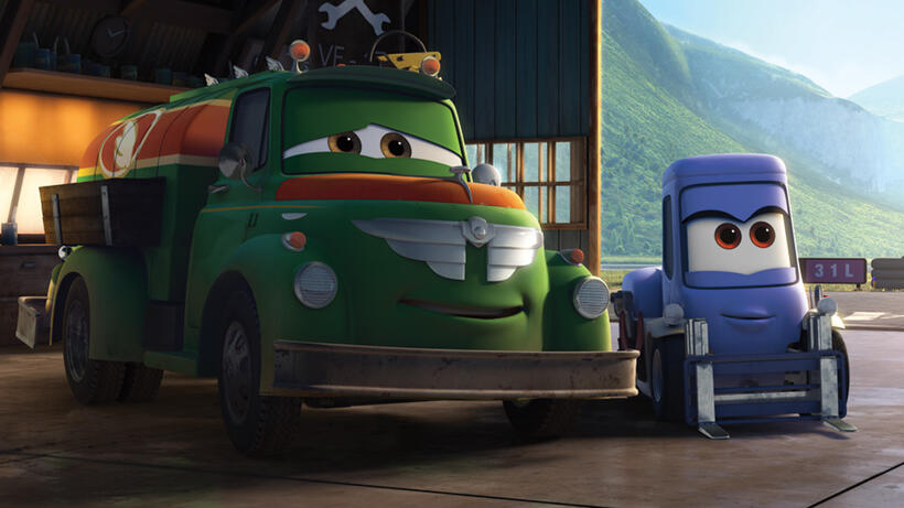 Chug voiced by Brad Garrett and Dottie voiced by Teri Hatcher in "Planes."