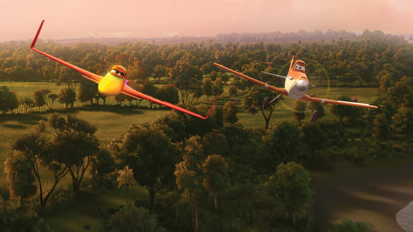 Ishani voiced by Priyanka Chopra and Dusty voiced by Dane Cook in "Planes."