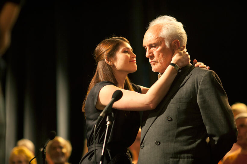 Gemma Arterton and Terence Stamp in "Unfinished Song."