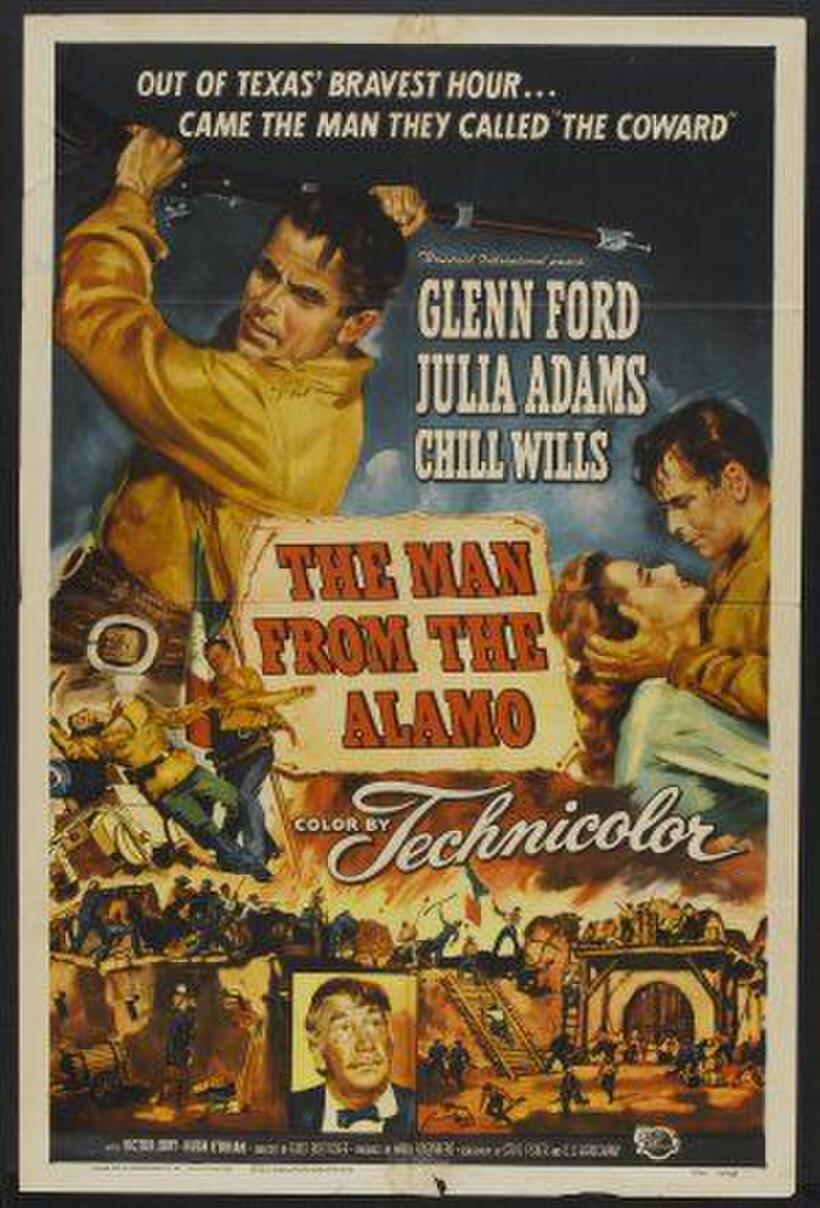 Poster art for "The Man From the Alamo."