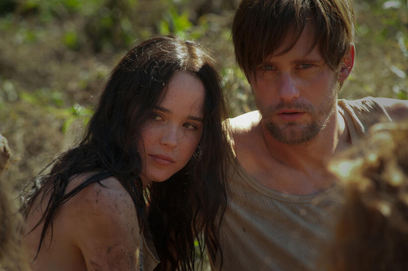 Ellen Page as Izzy and Alexander Skarsgard as Benji in "The East."
