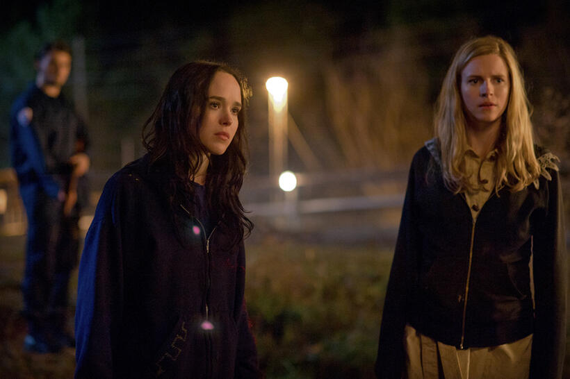 Ellen Page as Izzy and Brit Marling as Sarah in "The East."