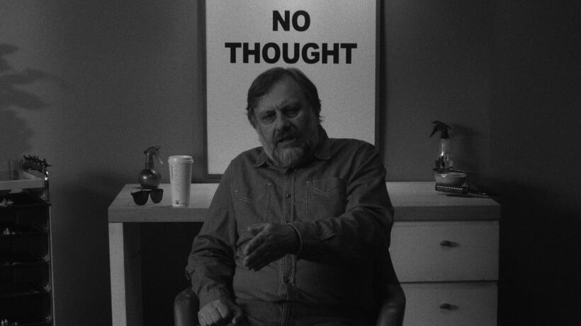 Slavoj Zizek in "The Pervert's Guide to Ideology."