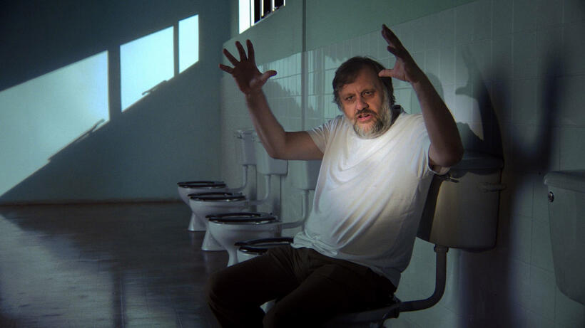 Slavoj Zizek in "The Pervert's Guide to Ideology."