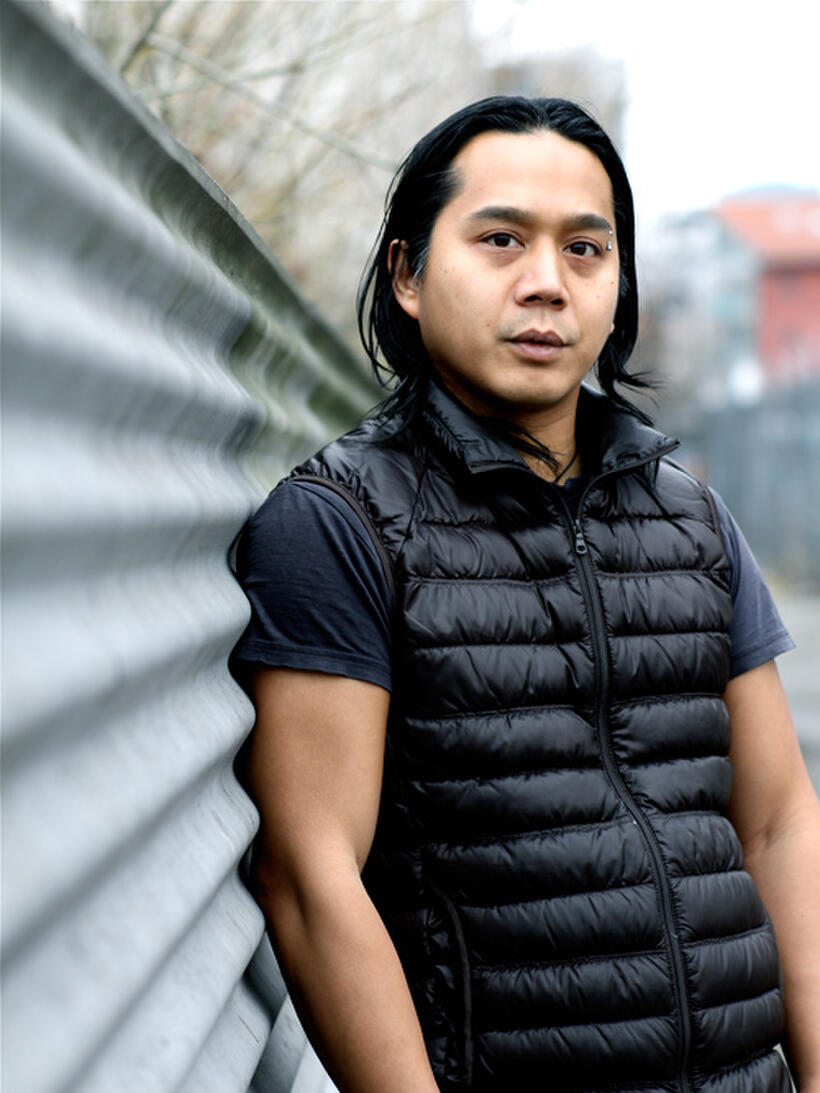 Director Ron Morales on the set of "Graceland."