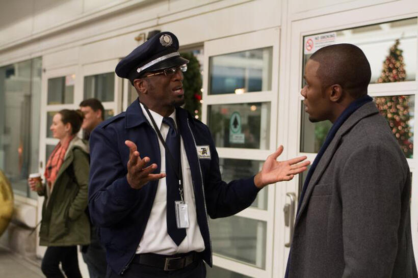 Derek Luke as William in "Baggage Claim."