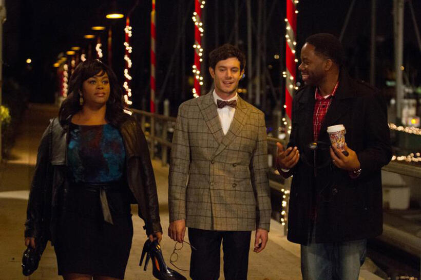 Jill Scott, Adam Brody and David E. Talbert in "Baggage Claim."