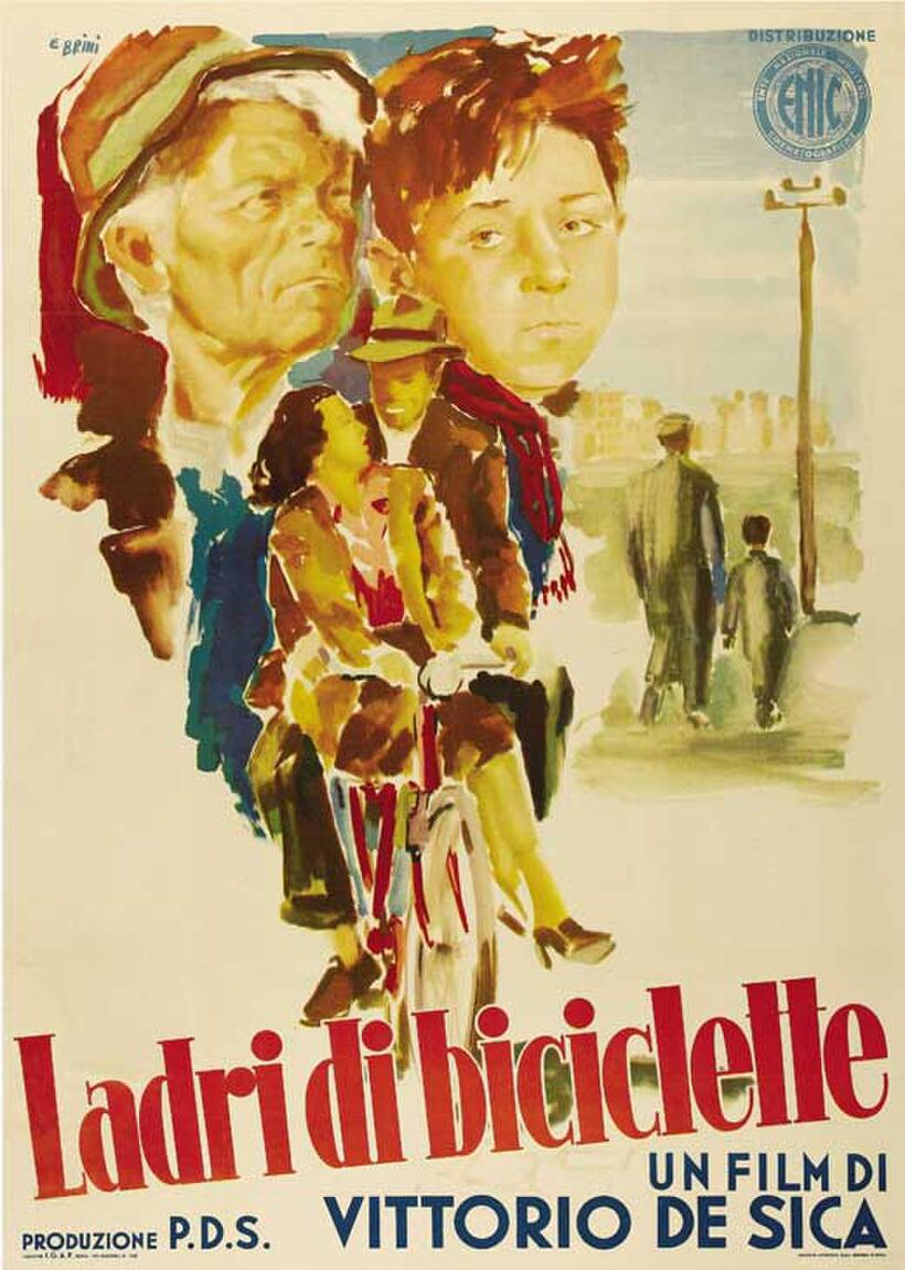 Poster art for "Bicycle Thieves."