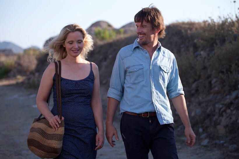 Julie Delpy as Celine and Ethan Hawke as Jesse in "Before Midnight."