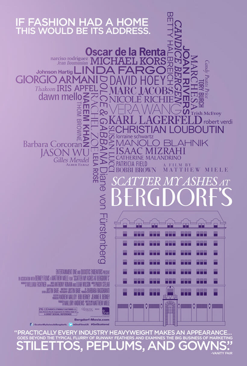 Poster art for "Scatter My Ashes at Bergdorf's."