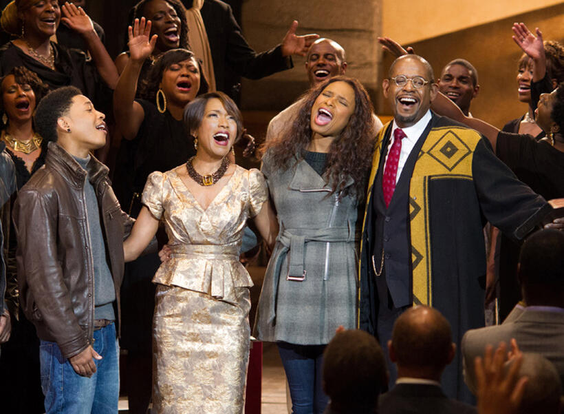 Jacob Latimore, Angela Bassett, Jennifer Hudson and Forest Whitaker in "Black Nativity."