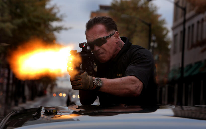 Arnold Schwarzenegger as Breacher in "Sabotage."