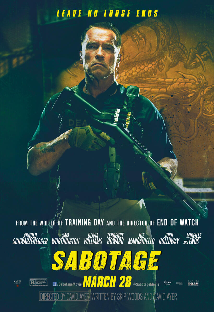Character poster for "Sabotage."