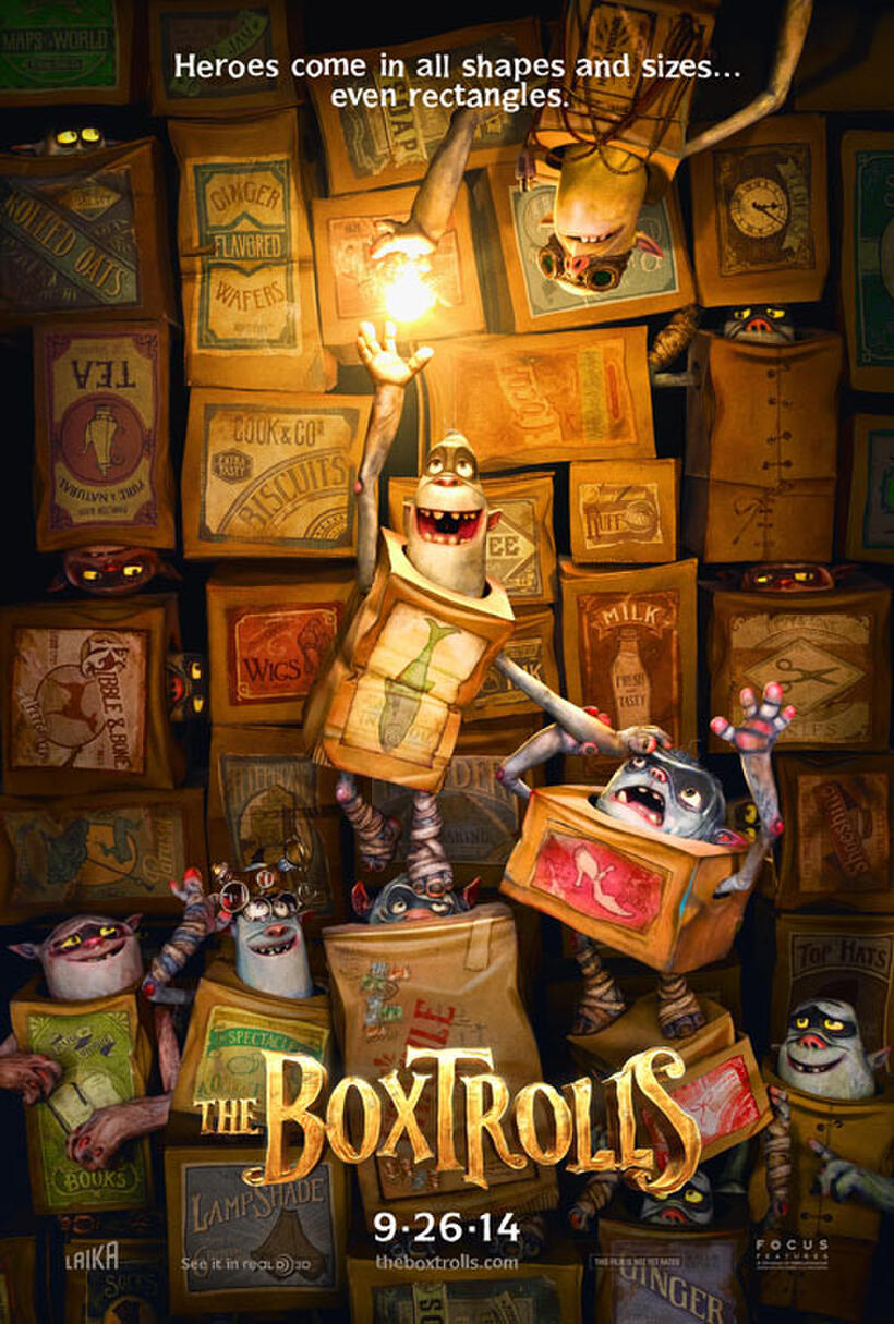 Poster art for "The Boxtrolls."