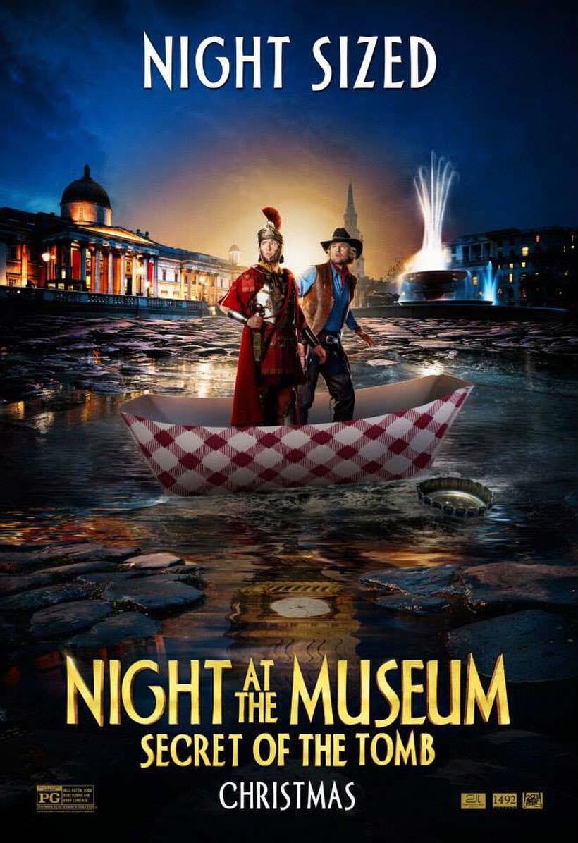 Character poster for "Night At The Museum 3."