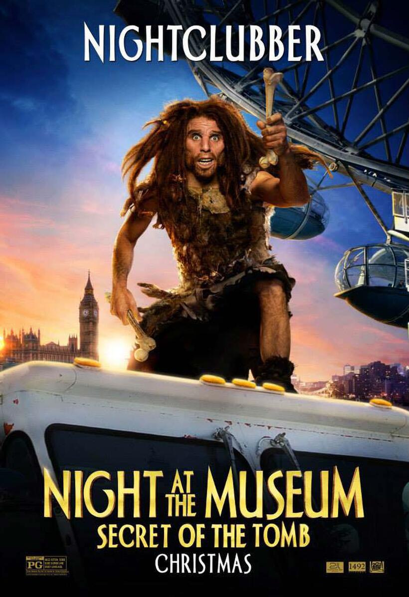 Character poster for "Night At The Museum 3."