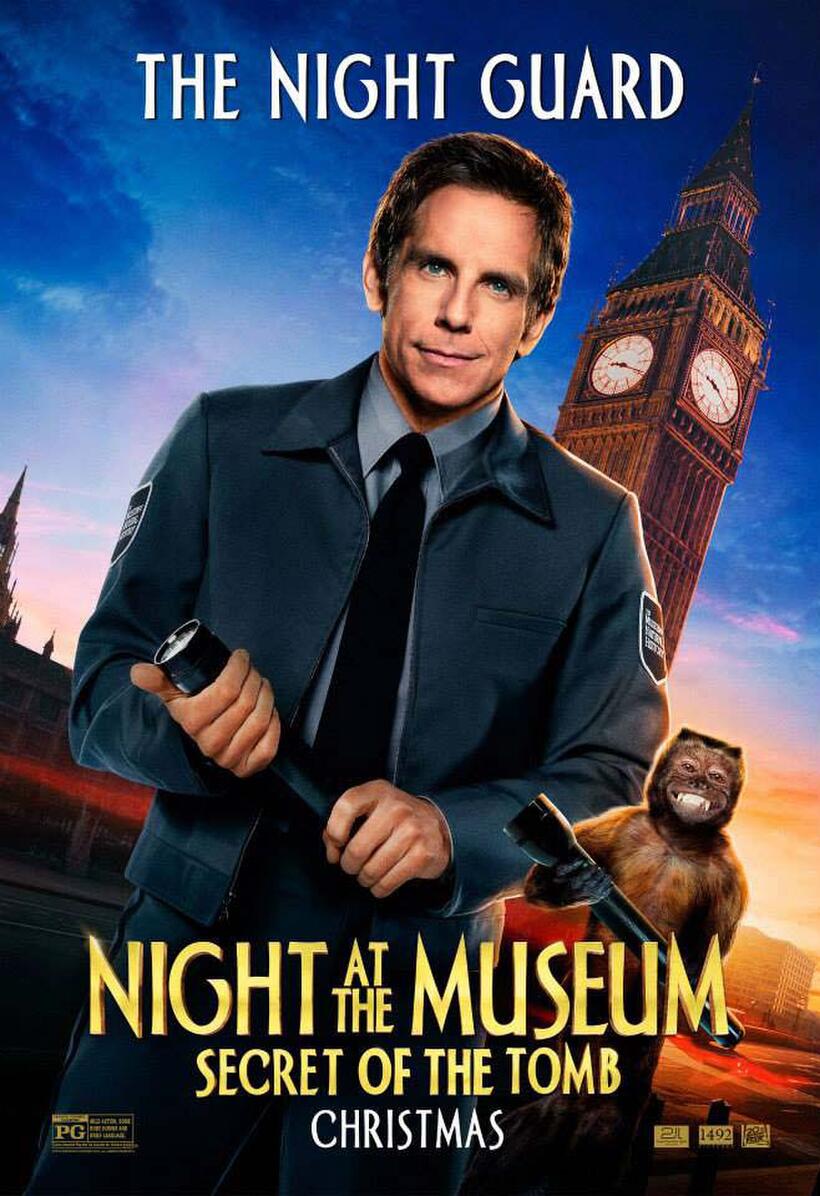 Character poster for "Night At The Museum 3."