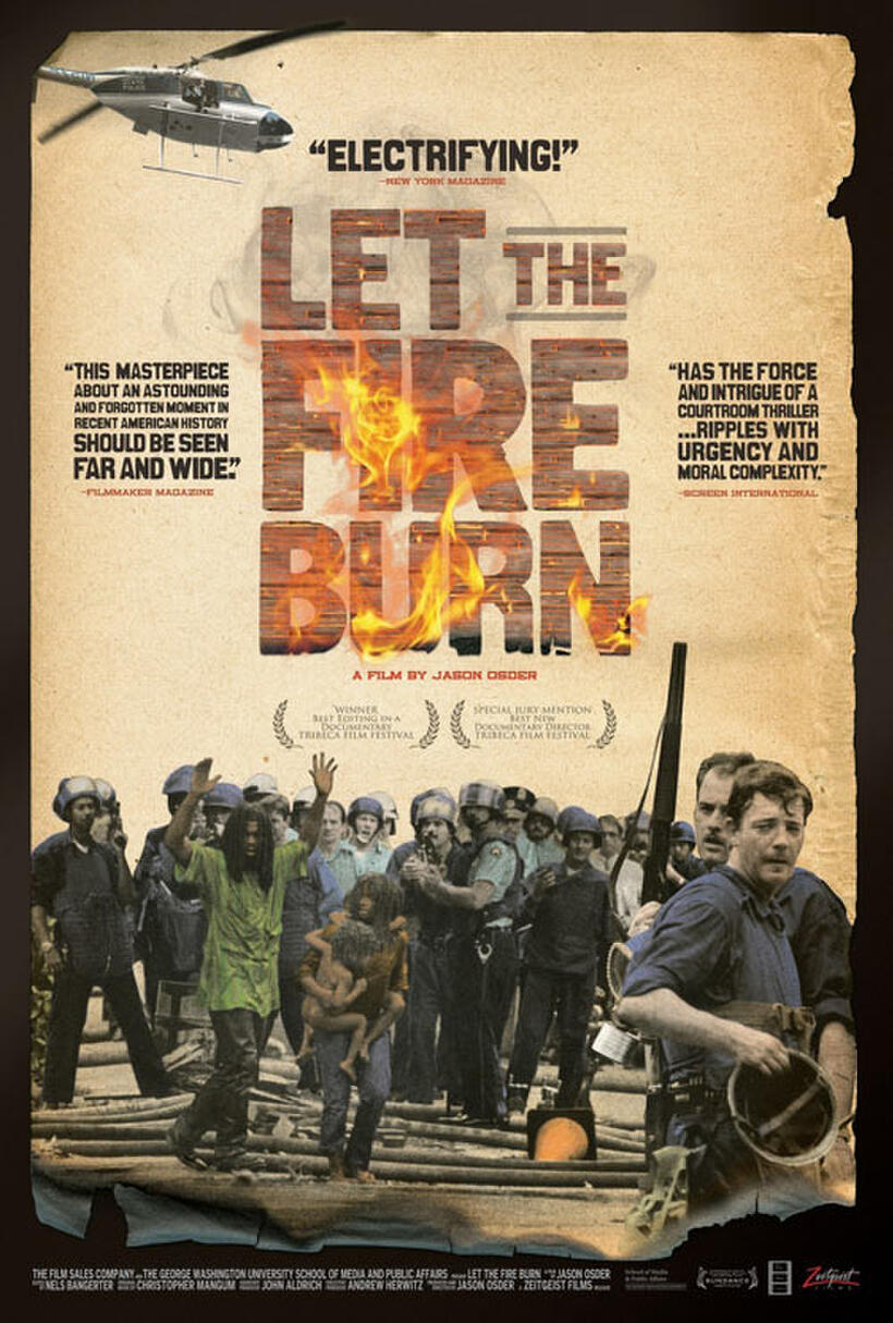 Poster art for "Let the Fire Burn."