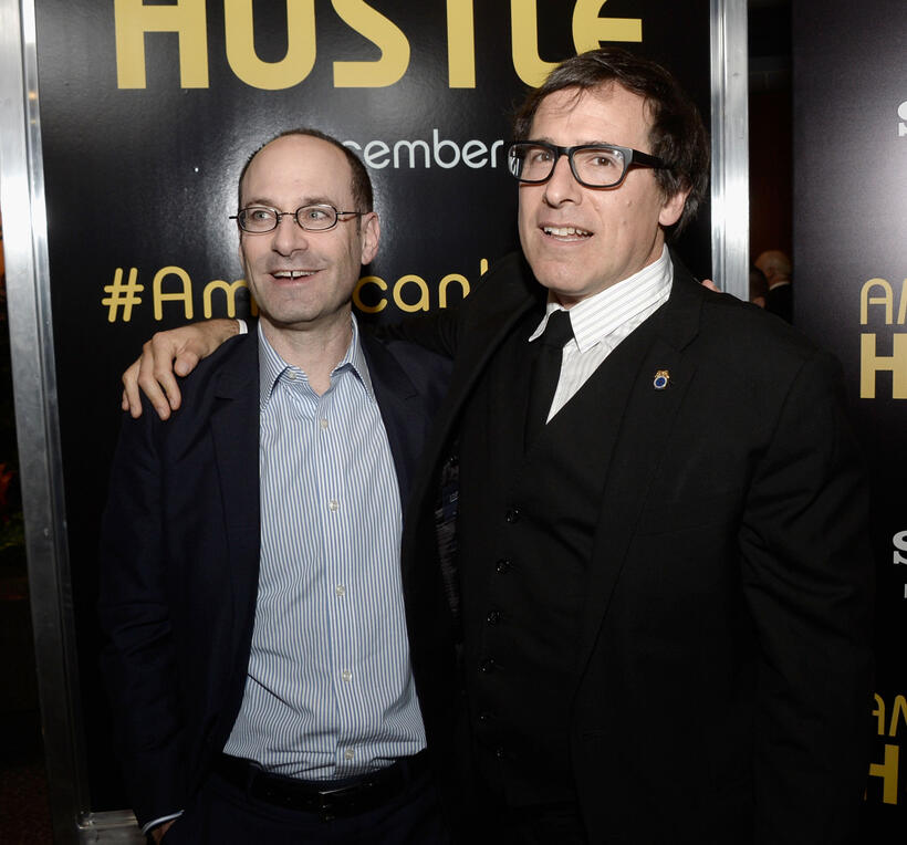Doug Belgrad and director David O. Russell at the Los Angeles premiere of "American Hustle."