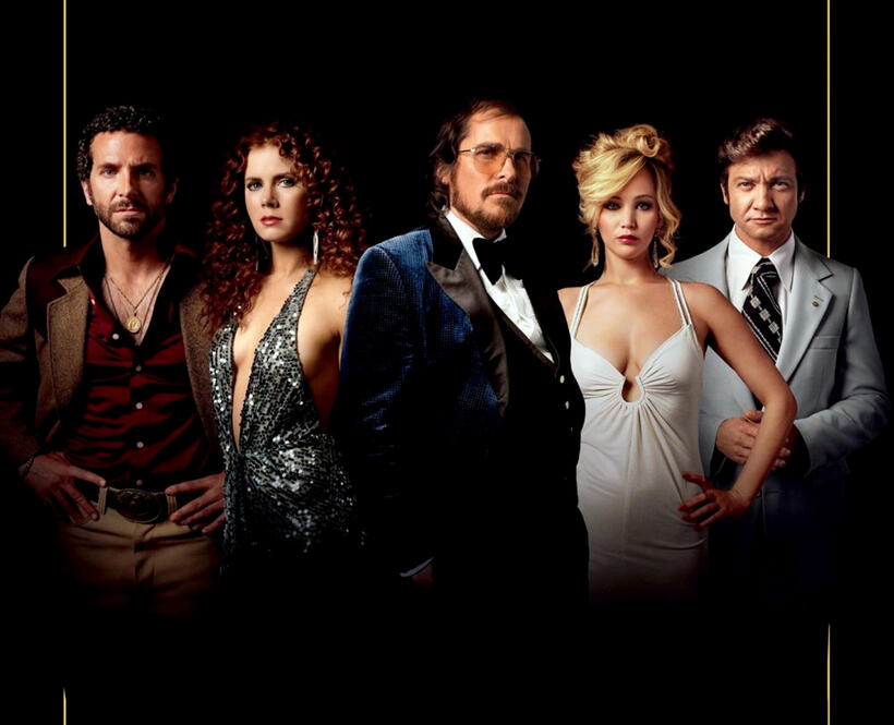 Bradley Cooper, Amy Adams, Christian Bale, Jennifer Lawrence and Jeremy Renner in "American Hustle."