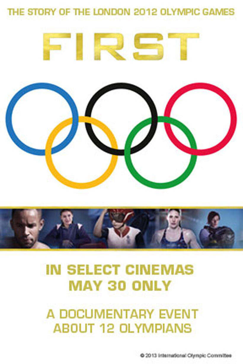 Poster art for "First: The Story of the London 2012 Olympic Games."