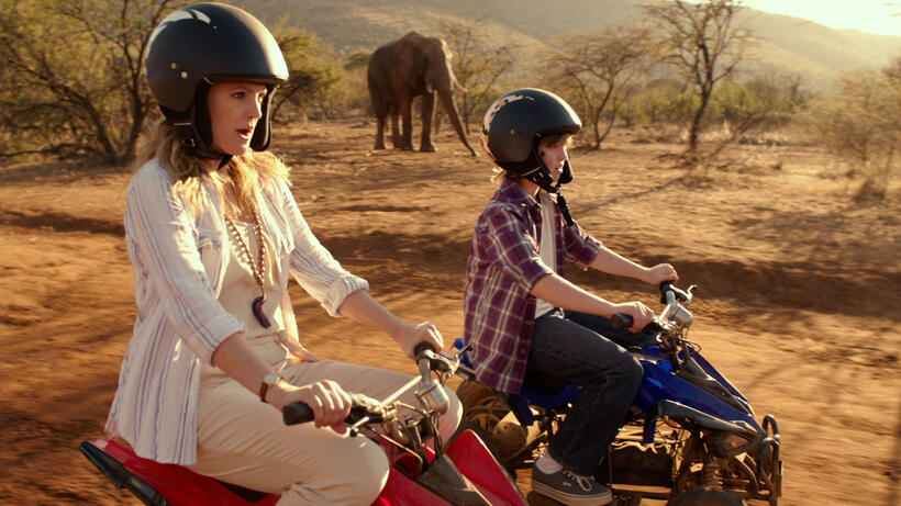 Drew Barrymore as Lauren and Kyle Red Silverstein as Tyler in "Blended."