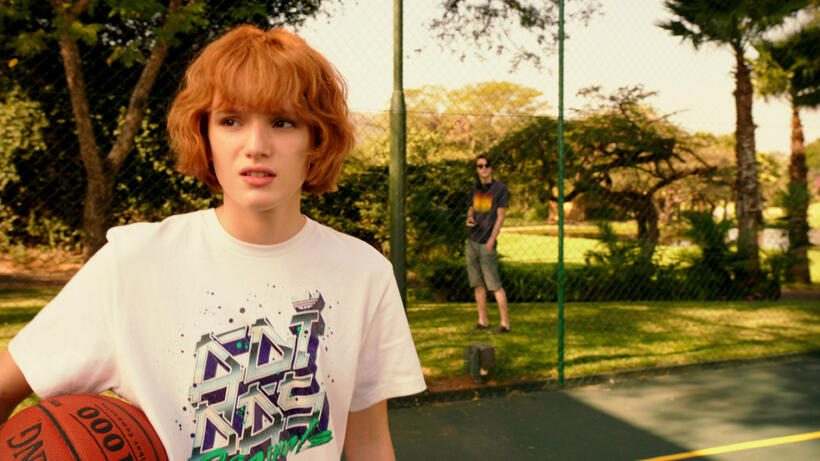 Bella Thorne as Hilary and Zak Henri as Jake in "Blended."