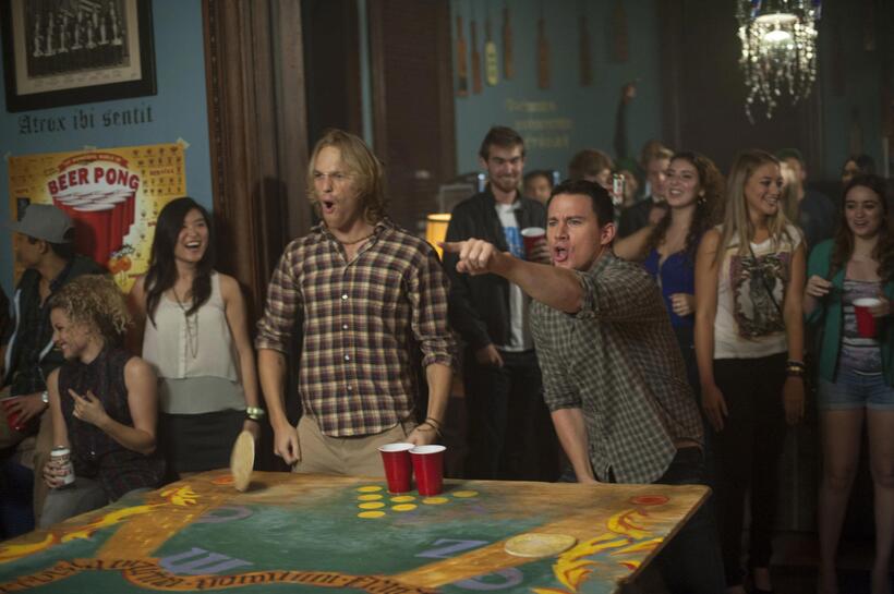 Wyatt Russell and Channing Tatum in "22 Jump Street."