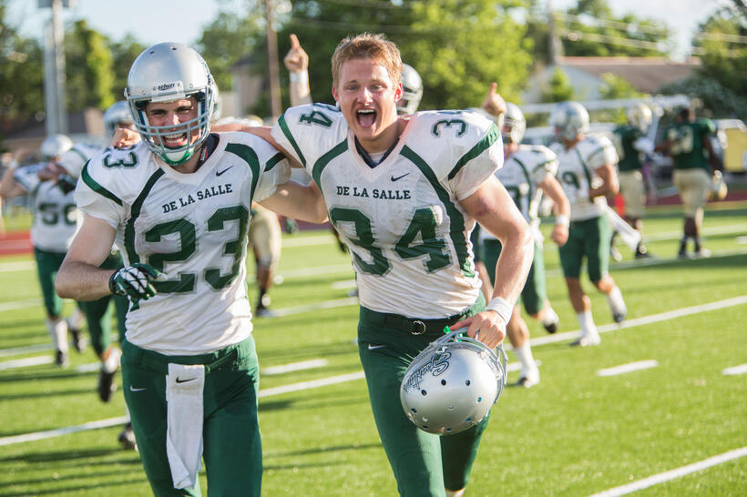Matthew Daddario and Alexander Ludwig in "When the Game Stands Tall."