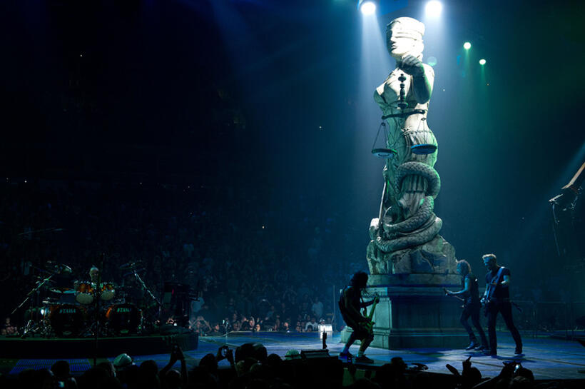 A scene from "Metallica Through the Never."