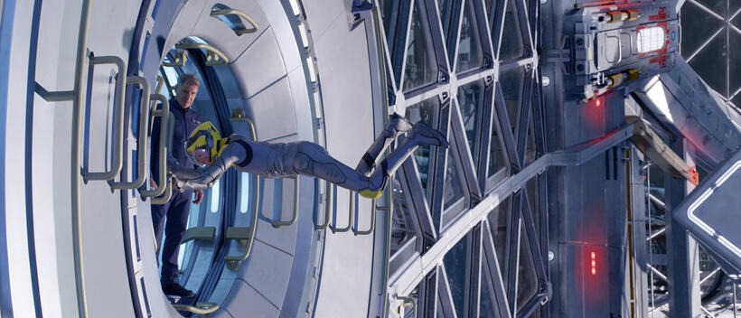 Harrison Ford and Asa Butterfield in "Ender's Game."