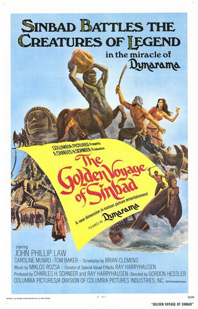 Poster art for "The Golden Voyage of Sinbad."