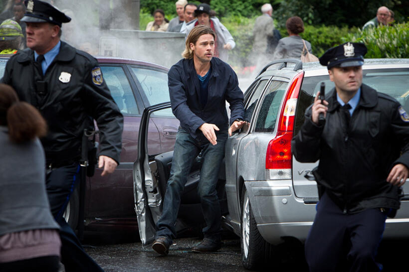 Brad Pitt as Gerry Lane in "World War Z."
