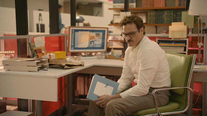 Joaquin Phoenix as Theodore in "Her."