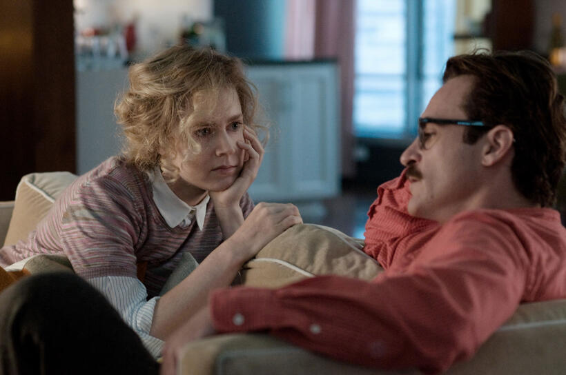 Amy Adams as Amy and Joaquin Phoenix as Theodore in "Her."
