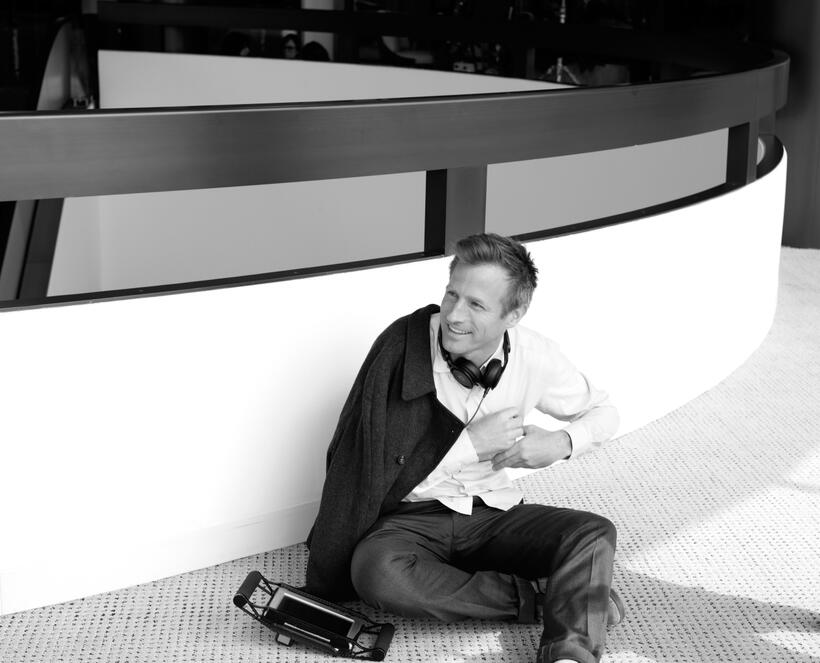 Director Spike Jonze on the set of "Her."