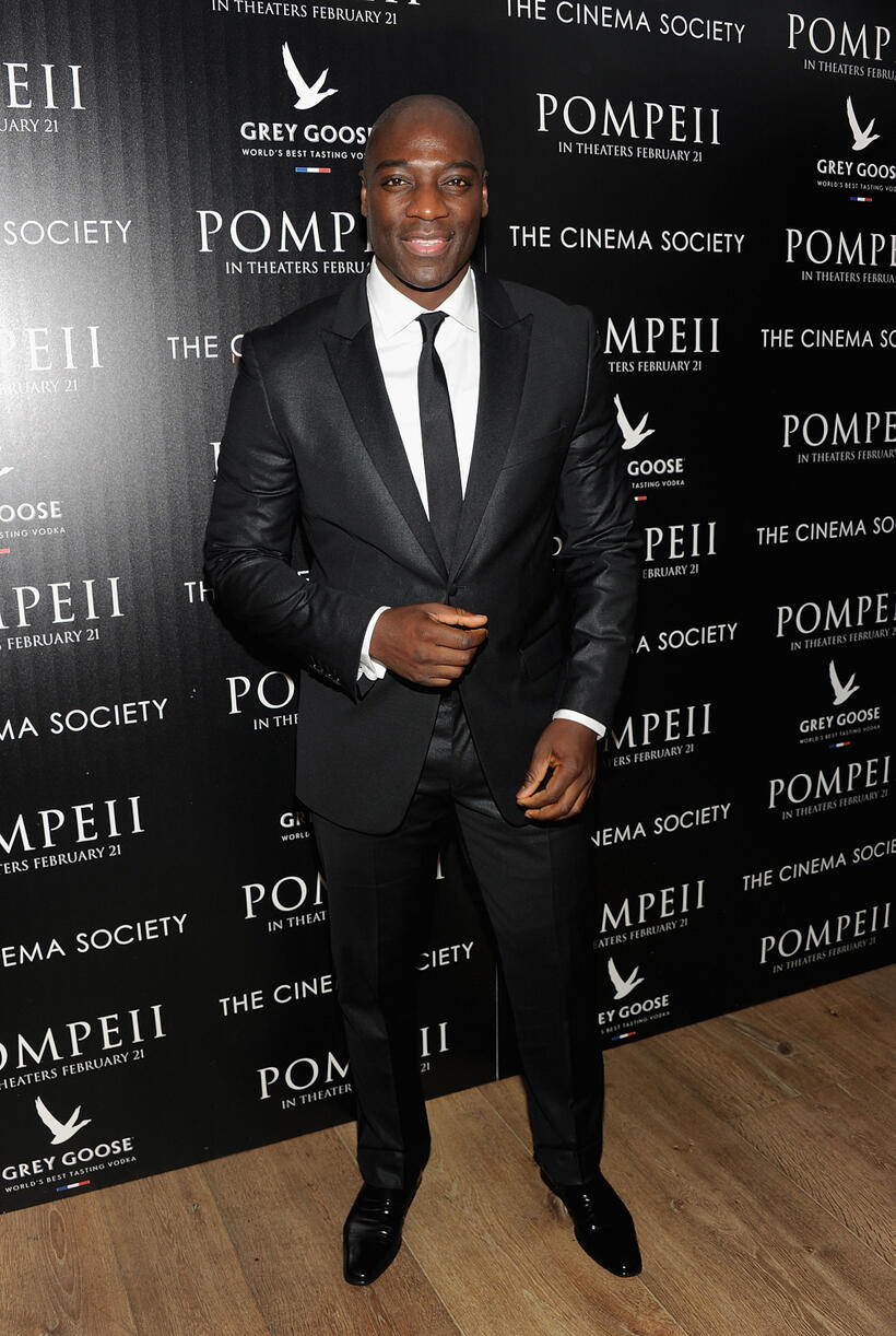 Adewale Akinnuoye-Agbaje at the New York premiere of "Pompeii."