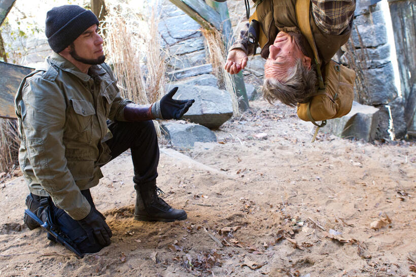 Robert De Niro as Benjamin Ford and John Travolta as Emil Kovac in "Killing Season."