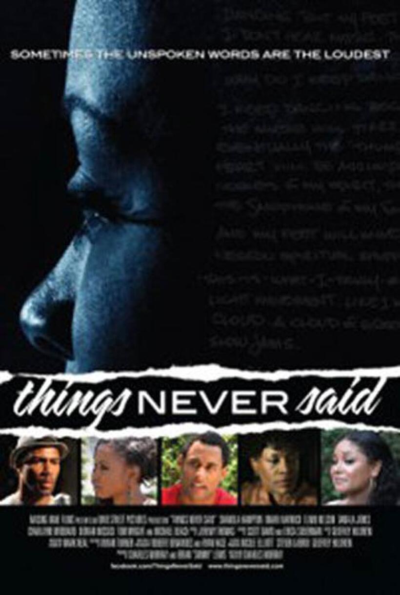 Poster art for "Things Never Said."