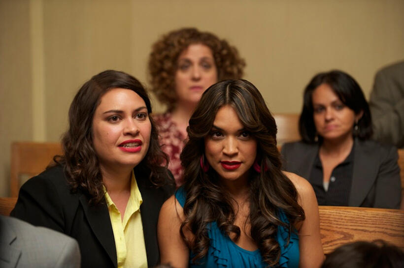 Vanessa Aspillaga, Jene Hernandez and Mary Testa in "Tio Papi."