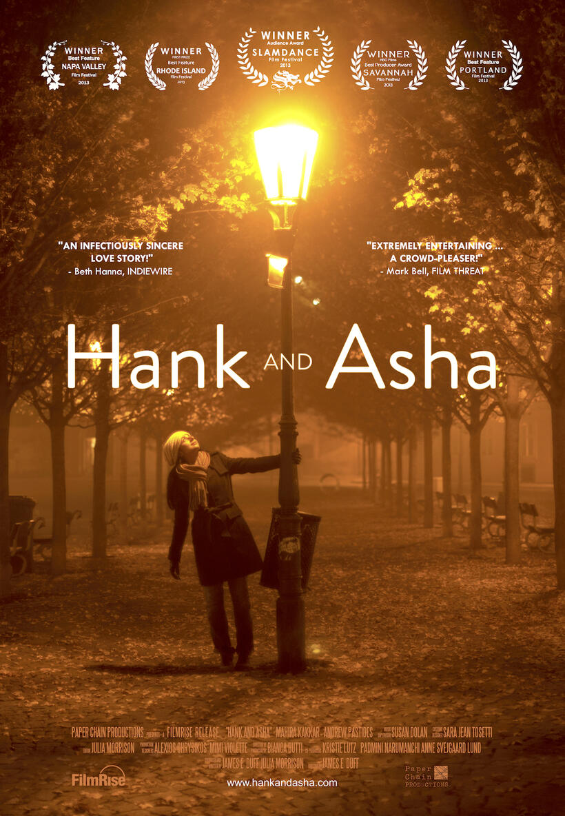 Poster art for "Hank and Asha."