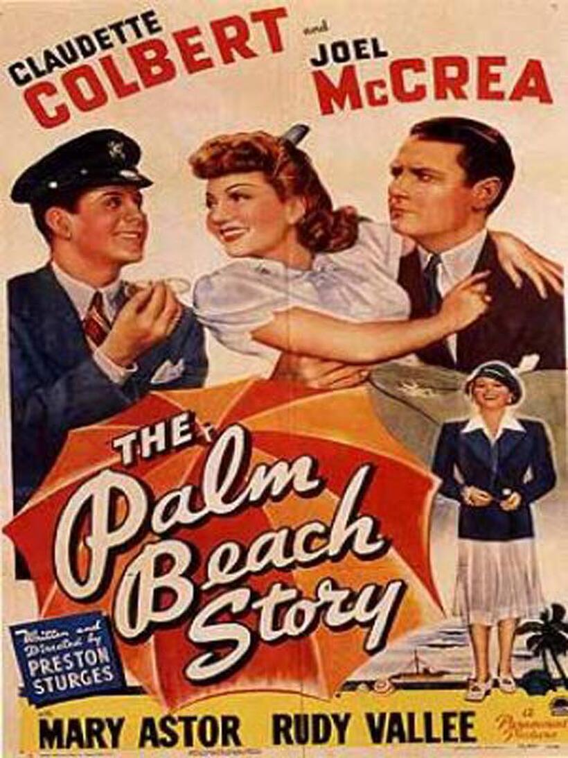 Poster art for "The Palm Beach Story."