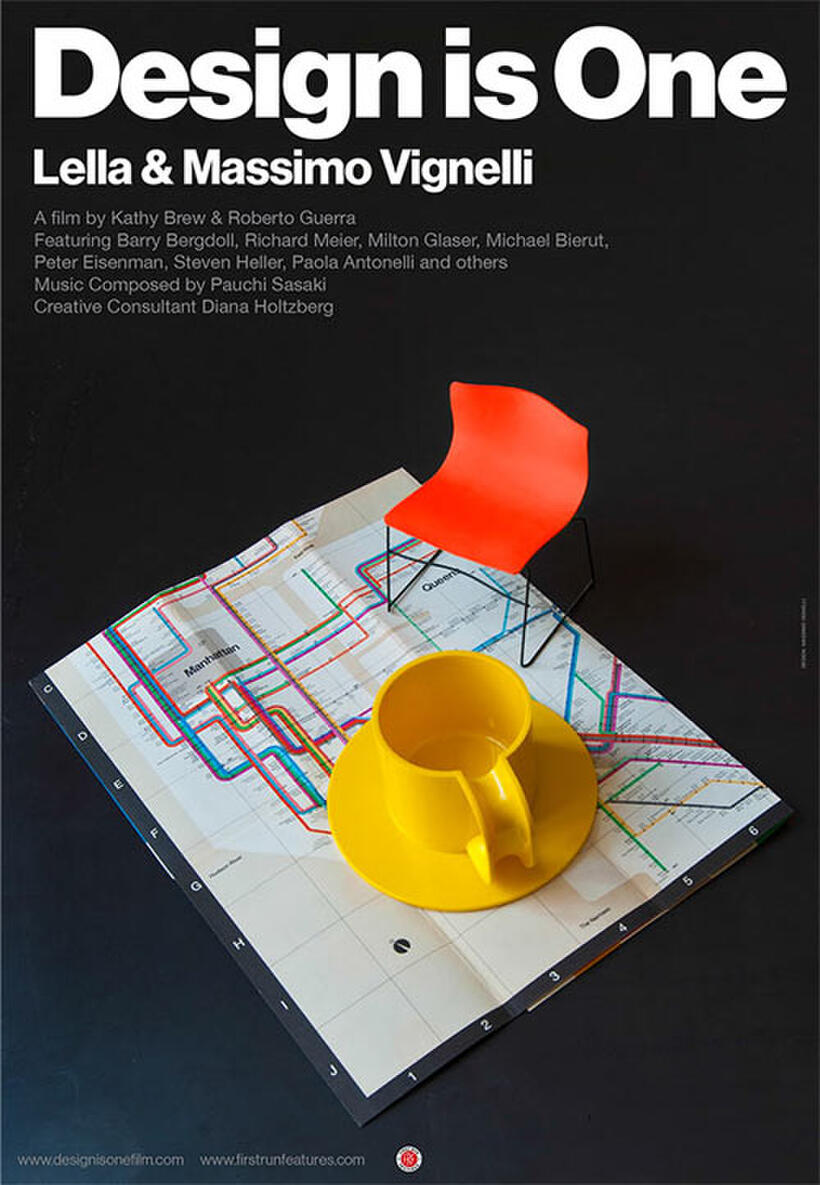 Poster art for "Design Is One: Lella & Massimo Vignelli."