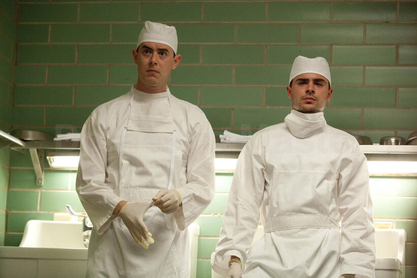Colin Hanks as Dr. Malcolm Perry and Zac Efron as Dr. Jim Carrico in "Parkland."
