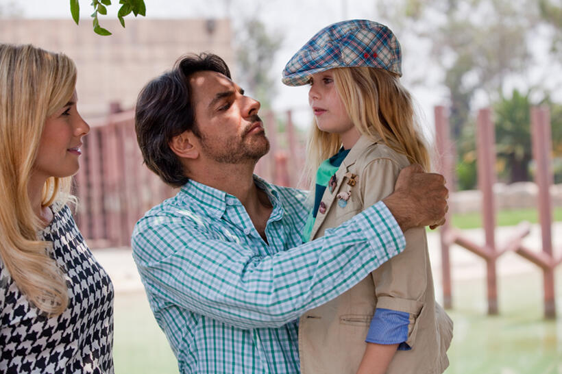 Jessica Lindsey as Julie, Eugenio Derbez as Valentin and Loreto Peralta as Maggie in "Instructions Not Included."