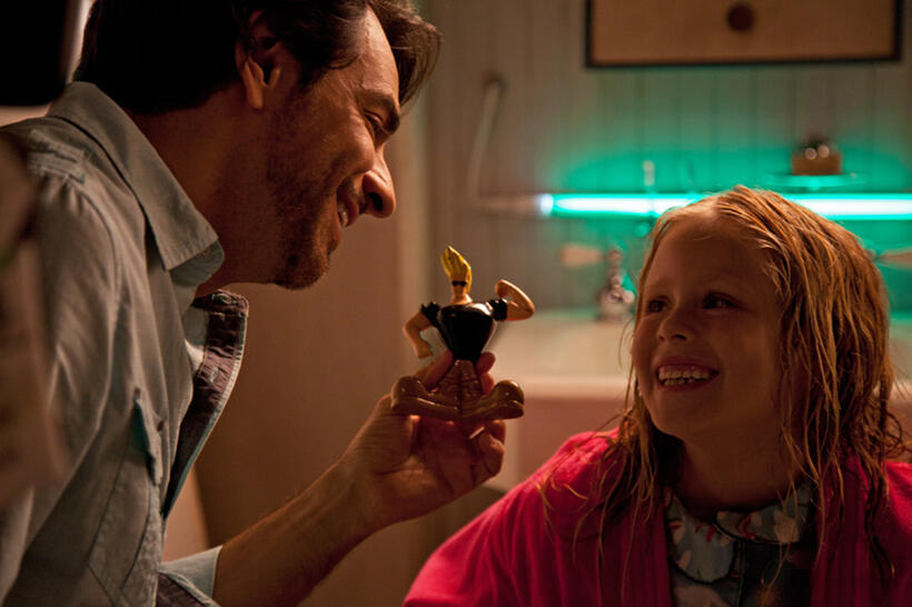 Eugenio Derbez as Valentin and Loreto Peralta as Maggie in "Instructions Not Included."