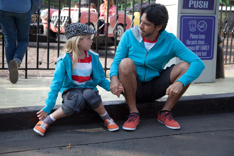 Loreto Peralta as Maggie and Eugenio Derbez as Valentin in "Instructions Not Included."