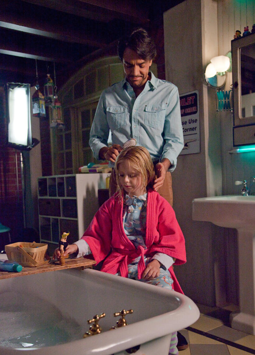 Loreto Peralta as Maggie and Eugenio Derbez as Valentin in "Instructions Not Included."
