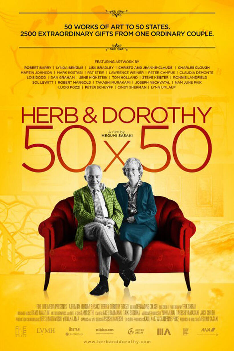 Poster art for "Herb & Dorothy 50X50."